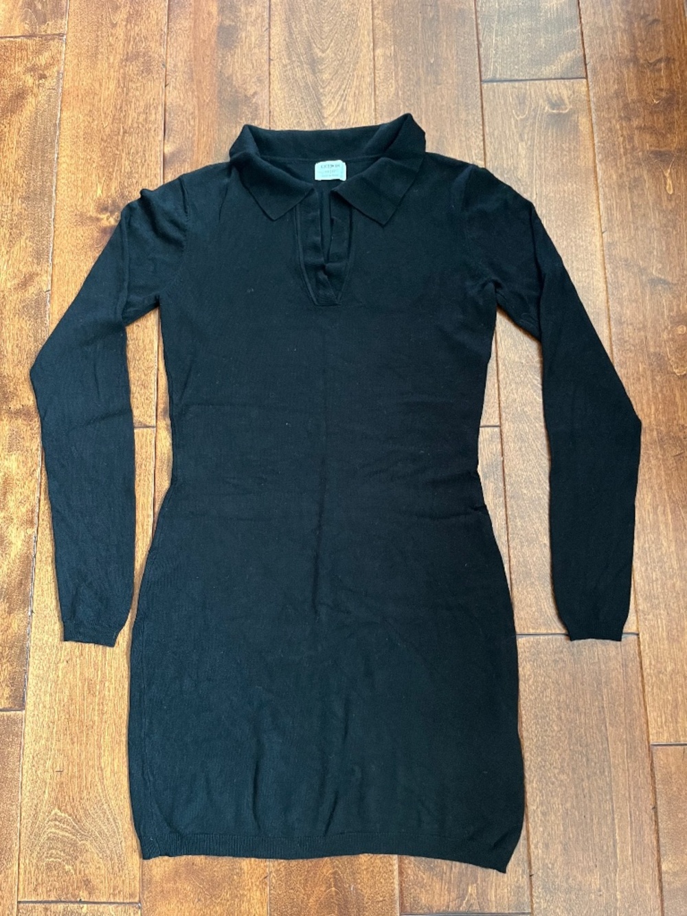 Cotton On black sweater long sleeve dress